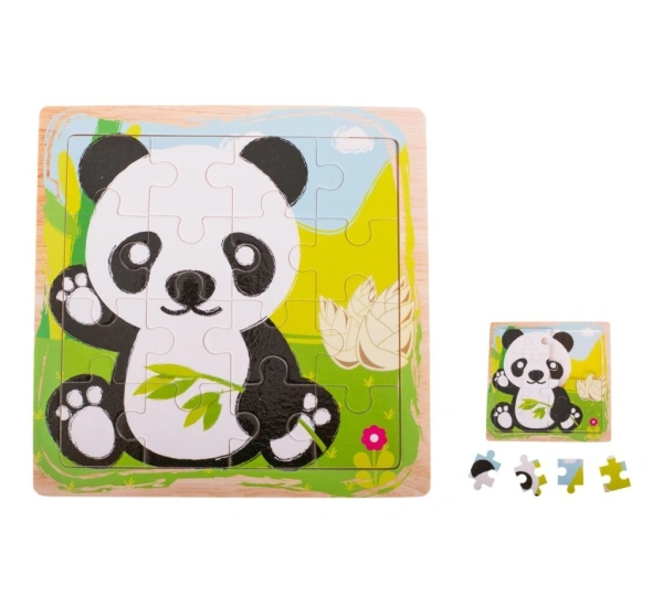 Puzzle drewniane układanka panda